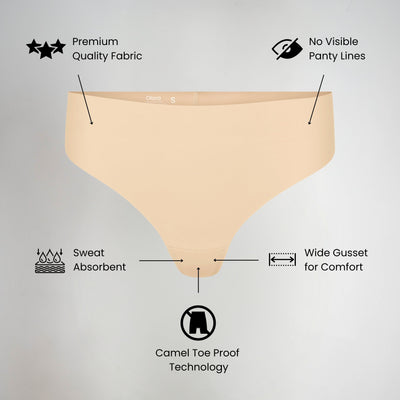 Olora Invisible Camel Toe Thong